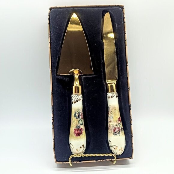Swarask Baghdad Iraq Cake Pie Serving Set NIB - Picture 2 of 8